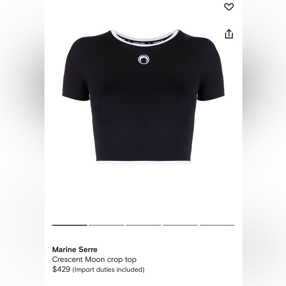 Marine Serre Cresent Moon crop top